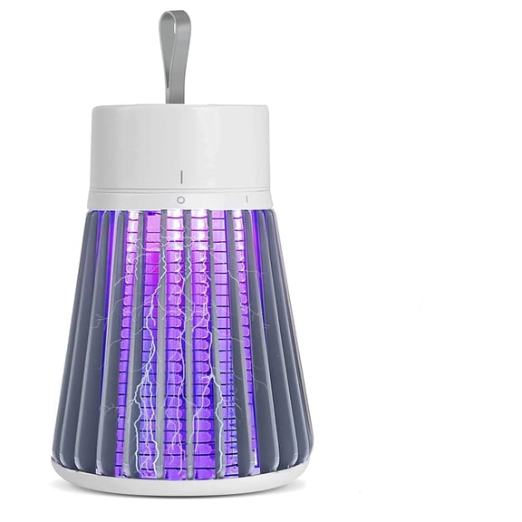 Direct insertion model Electric Mosquito Zapper Portable Camp Mosquito Killer,Rechargeable Indoor Fly Zapper,Electric Fly Zapper,Fly Traps,Flying Insects Zapper Indoor Outdoor (Grey)