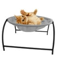thumbnail image 1 of Cat Hammock Bed Free-Standing Cat Sleeping Bed Hanging Nest with Detachable Cover Stable Structure Detachable Washable Elevated Cat Hammock Cat Cooling Cot, 1 of 7