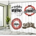 thumbnail image 5 of Ambesonne Cars Shower Curtain, Retro Hot Rod Pop Art Print, 69"Wx75"L, Multicolor, 5 of 5