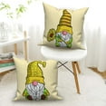 thumbnail image 4 of Dashan Cute Gnomes Throw Pillow Covers 16X16 4 PCS Yellow Couch Cushion Pillowcases for Bedroom Home Decor, 4 of 6