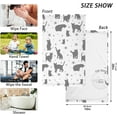 thumbnail image 3 of SKYSONIC Black Silhouette Cats Patterned Hand Towels 2 PCS, Cotton Bath Towel for Drying Face Hands Body ,Absorbent Lightweight Towels for Bathroom Ktichen Travel Gym, 16"x28", 3 of 7