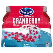 Ocean Spray Original Cranberry Juice Cocktail, 6 ct, 10 fl oz (Packaging may vary)