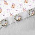 thumbnail image 4 of Erosebridal Girls Purple Bowknot Kawaii Rabbit Blackout Curtains Set of 2 (52x84 Each),Kids Cartoon Ribbon Bow Animal Window Curtains, 4 of 6