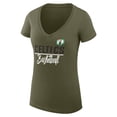 thumbnail image 2 of Women's G-III 4Her by Carl Banks  Green Boston Celtics Super-Slim Fit Lightweight Team Sport V-Neck T-Shirt, 2 of 3