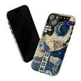 thumbnail image 3 of Celestial Collage Phone Case – Moon & Stars Vintage Aesthetic, Protective Hard Cover for iPhone 16 15 14 13 12 11 Pro Max Plus Mini, 3 of 6