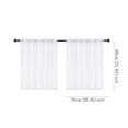 thumbnail image 2 of Lace Curtains - 24 Inch Length Kitchen Curtains Country Cafe Sheer Tier Curtains for Kitchen & Bathroom Small Window Cabinet Laundry Room Decor - 2 Panels, 30 x 24 Inch, 2 of 4