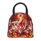 thumbnail image 1 of Balery Red Sun Flame Fox Bolsa de Almuerzo para Mujeres, Caja de Almuerzo, Bolsa de Almuerzo Pequeña Impermeable, Tote de Almuerzo Reutilizable con Gran Capacidad, 1 of 6