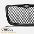 thumbnail image 3 of Stehlen 642167819516 Mesh Front Hood Bumper Grille - Matte Black For 2004-2010 Chrysler 300 / 300C, 3 of 5