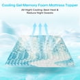 thumbnail image 4 of Arctus 2" 5-Zone Gel Memory Foam Mattress Topper, Twin Size, Cooling & Body Conforming Support, 4 of 8