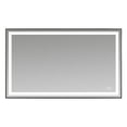 thumbnail image 3 of 60x36" Black Framed LED Mirror with Dual Front & Back Light Strips, 3 of 8
