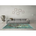thumbnail image 3 of Ahgly Company Indoor Rectangle Persian Light Blue Traditional Area Rugs, 2' x 4', 3 of 4