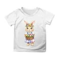 thumbnail image 4 of T Shirts for Boys Easter Shirt Boys Short Sleeve Crewneck Funny Bunny Letter Print Cute Cartoon Printed Tee Boys Tee Shirts for Kids 6-7 Years, 4 of 4