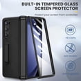 thumbnail image 4 of Funda de teléfono Ruky para Samsung Galaxy Z Fold 5 con soporte negro, 4 of 8