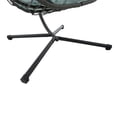 thumbnail image 7 of Egg Chair with Stand, Outdoor Rattan Hanging Chair, Patio Hammock Swing Chair with Cushion, Foldable Basket Chair for Living Room, Balcony Backyard, Light Gray, 7 of 7