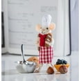 thumbnail image 2 of Set of 2 Pastry Chef Mouse Ornament, 2 of 2