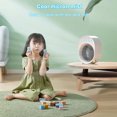 thumbnail image 3 of Yeacher Portable Air Conditioner Rechargeable Air Cooler Fan 3600mah Battery Operated with Function Cooling Humidifier Filtration 3 Speeds Colorful Night Light, 3 of 8