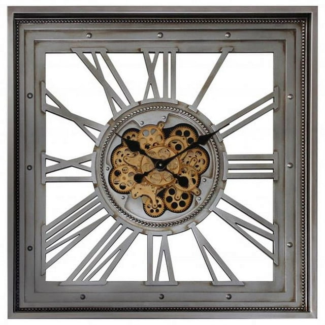Yosemite Home Decor 5140029 Squared Wall Clock