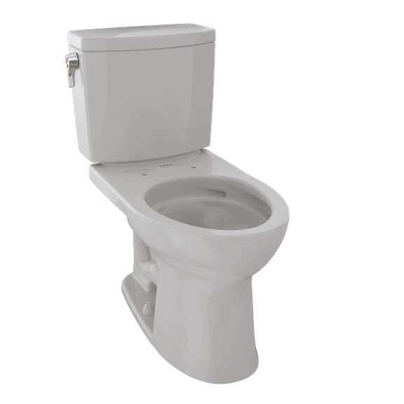 TOTO® Drake® II 1G® Two-Piece Elongated 1.0 GPF Universal Height Toilet with CeFiONtect?, Sedona Beige - CST454CUFG#12