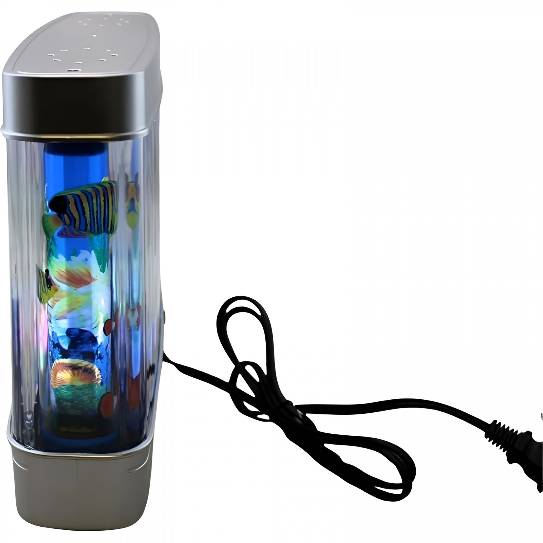 ACDANC Fish Lamp Decor Fake Fish Tank Mini Aquarium Artificial Fish Tank with Moving Fish Perfect Sensory Lamp