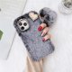 thumbnail image 1 of Funda de teléfono de felpa cálida para Apple iPhone 14, 13Pro, 12promax, 11promax, X, XS, XR, 8, 7 Plus, colgante, Bowknot, cubierta protectora a prueba de golpes Fivean unisex, 1 of 2