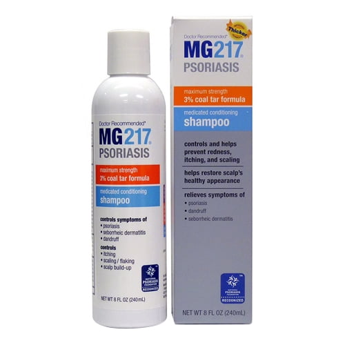 Mg217 Medicated Conditioning Coal Tar Shampoo, Maximum Strength 8 Oz