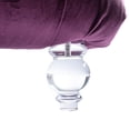 thumbnail image 6 of Zechuan Curved Lounge Chaise sofa, Accent Chair Sofa with Acrylic Leg, Purple, 6 of 7