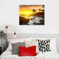 thumbnail image 5 of ONETECH  Large Size Hawaii Sunset Wall Art Canvas Prints Tropical Beach with Palm Tree Picture Maui Landscape Painting Artwork for Home Living Room Ready to Hang, 5 of 5