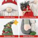 thumbnail image 4 of 2pcs Christmas Gnomes Plush Decorations, Handmade Swedish Tomte Xmas Gnomes Plush Ornaments, 4 of 5