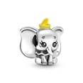 thumbnail image 3 of Colgante de Dumbo de Plata de Ley 925 para mujer, abalorio compatible con pulsera Pandora Original, Herocross, disney, joyería artesanal, regalo de cuentas, 3 of 4