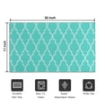 thumbnail image 5 of Turquoise Geometric Quatrefoil Pattern Door Rugs,Washable Non Slip Door Mats Indoor,Decorative Door Mats,Entry Mat Indoor for Entrance,Bedroom,Kitchen,Bathroom,17"x30", 5 of 6