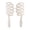 White-small, variant on Hollow Out Design Volumizing Hair Comb For Lift & Root Boosters With Ergonomic ABS Handle For All Hair Types