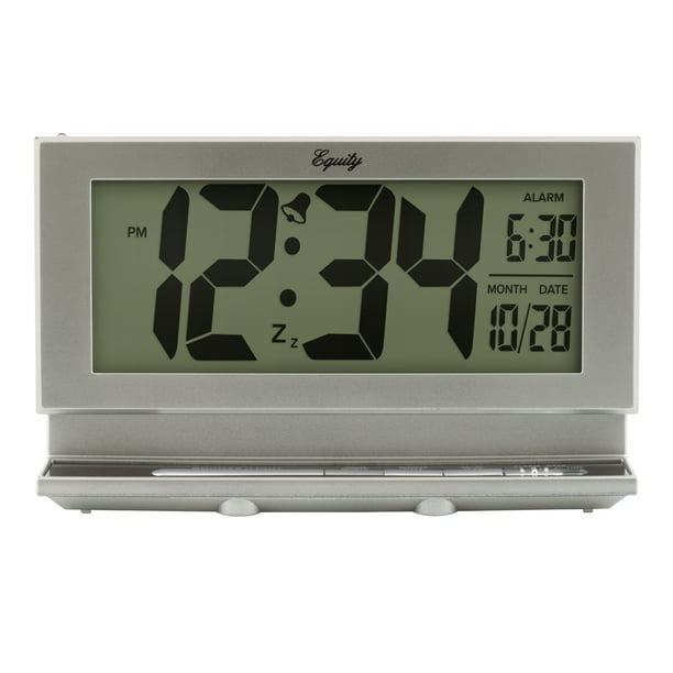 Equity by La Crosse 2 Inch Digital LCD Alarm Clock with Night Vision, Model 30041