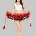 thumbnail image 4 of Fsqjgq Belly Dance Scarf Mini Skirts for Women Sweet Bellydance Wrap Performance Bling Sequins Skirt Noisy Yoga Class Skirts, 4 of 4