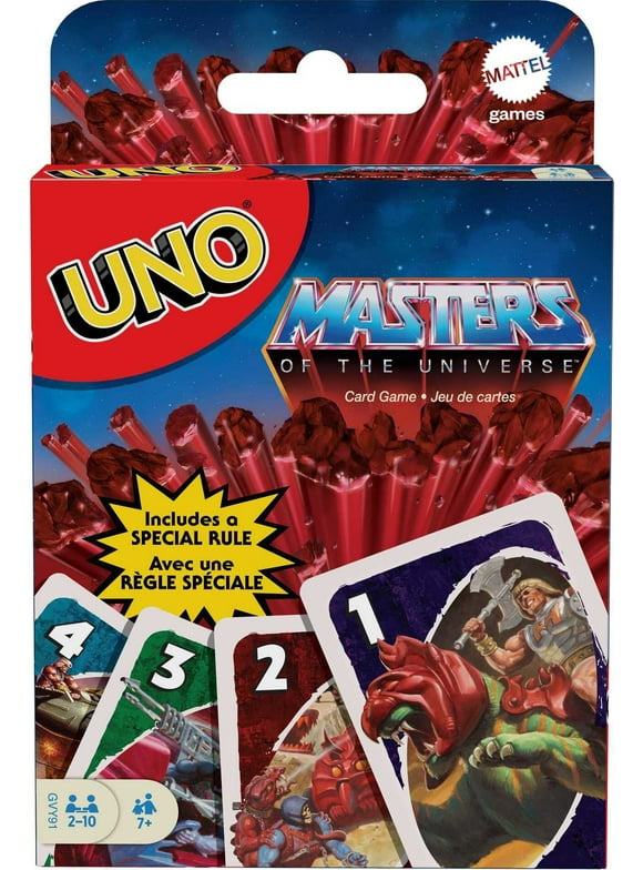 UNO Masters of the Universe Card Game for Kids & Adults with Special Rule for 2-10 Players