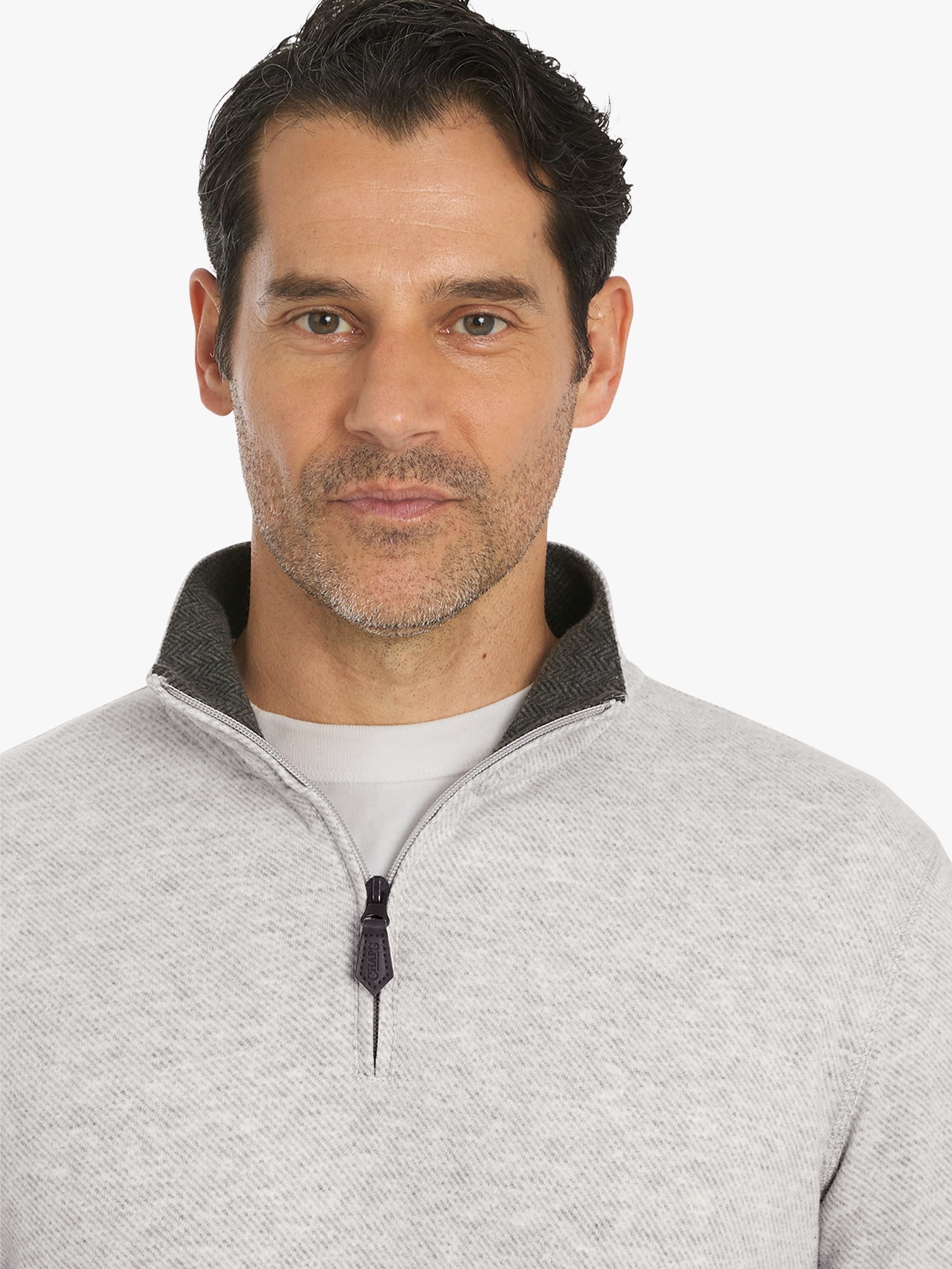 Chaps Men's & Big Men's Woodland Quarter Zip Sweater, Sizes S-2XL
