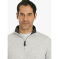 thumbnail image 4 of Chaps Men's & Big Men's Woodland Quarter Zip Sweater, Sizes S-2XL, 4 of 9