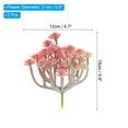 thumbnail image 2 of Plantas suculentas artificiales mini Uxcell sin maceta, suculentas falsas, suculentas texturizadas realistas, rojas, paquete de 2, 2 of 5