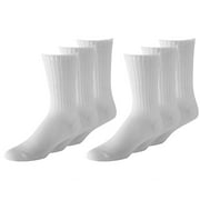 Men Crew Socks Shoe Size 10 to 13 in Black and White - Bulk Wholesale Packs (48