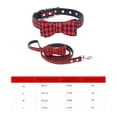 thumbnail image 4 of Collier Nœud Papillon à Rayures Classiques pour Chien Boucle Réglable Fournitures pour Animaux de Compagnie en PU Collier pour Chaton Chiot Corde, 4 of 4