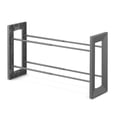 thumbnail image 3 of Whitmor Gunmetal Shoe Rack - 2-Tier Expandable Shoe Rack - Gunmetal Gray, 3 of 6