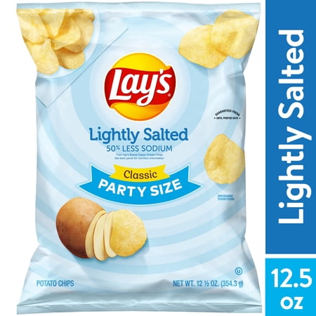 Lay's Potato Chips Lightly Salted Classic, 12.5 oz
