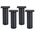 thumbnail image 1 of jifeng 4x Pieds de Support Fixes pour Meubles Lit Canapés Meubles TV Commode Noir 15cm, 1 of 9