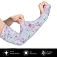 thumbnail image 3 of Haiem Purple Butterfly UV Protection Cooling Arm Sleeves for Men and Women UPF 50 Sun Sleeve, 3 of 8