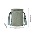 thumbnail image 3 of Small Pocket Sling Crossbody Bag for Women & Men, Simple Purse and Bag for Concerts & Walking, 6x8in, 3 of 6