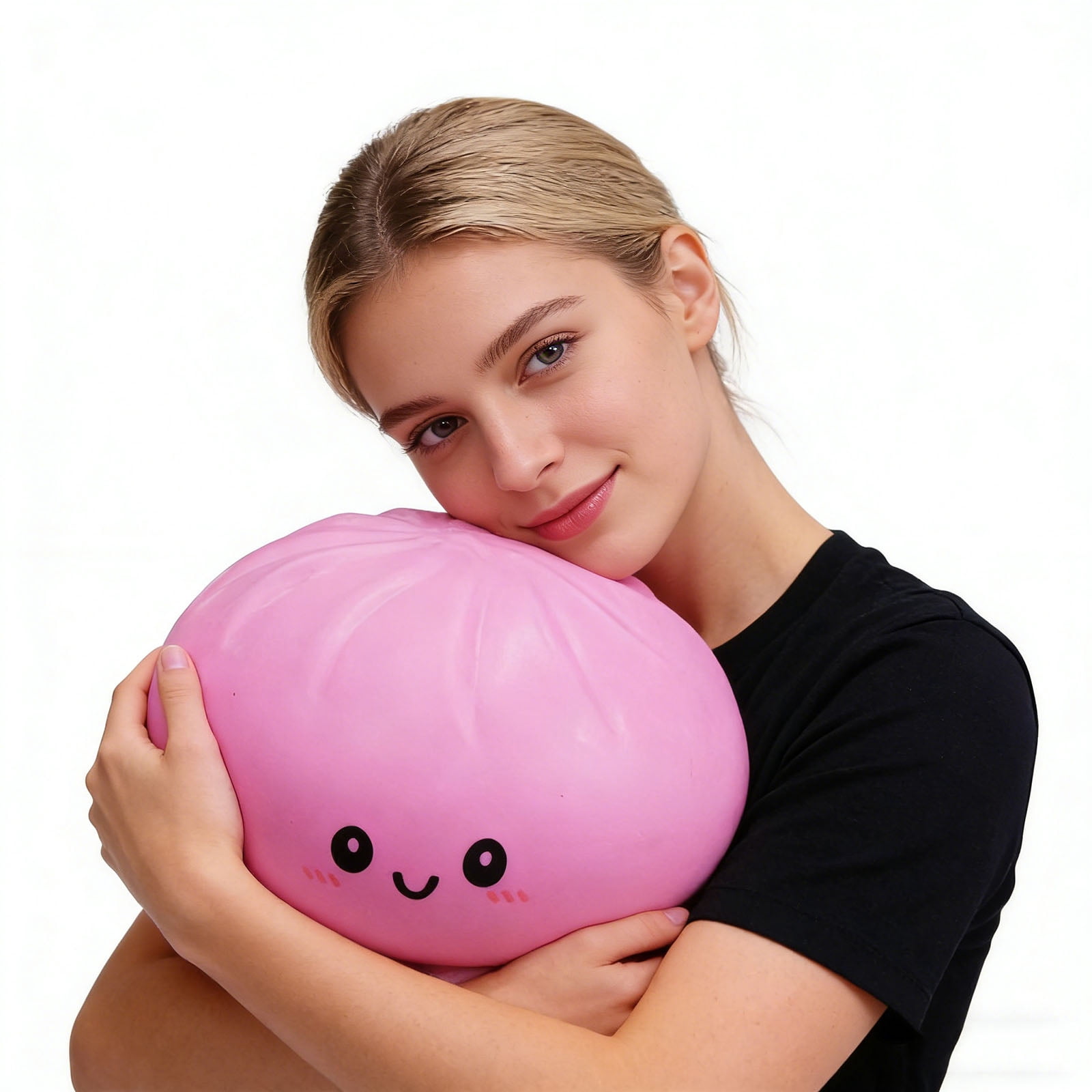 Giant Dumpling Squishy 10 Inch Jumbo Dumpling Stress Ball Soft Squeeze Decompression Dough Anxiety Relief Fidget Toy