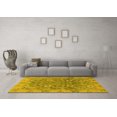 thumbnail image 3 of Ahgly Company Indoor Rectangle Abstract Yellow Modern Area Rugs, 3' x 5', 3 of 4
