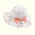 thumbnail image 5 of Clearance under $5-Shldybc Toddler Baby Summer Sun Protection Fashion Heart Print Mesh Breathable Sun-hat Cute Sunscreen Hat Cap, Baby Sun Hat on Clearance( Pink, 1-4 Years ), 5 of 6