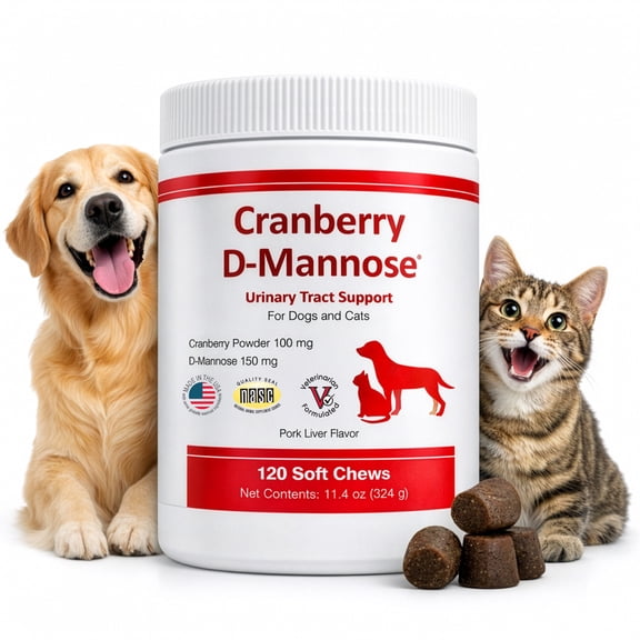 Cranberry D-Mannose Urinary Tract Support, 120 Soft Chews