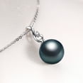 thumbnail image 2 of Simple Elegant Artificial Natural Tahitian Sea Black Pearl Pendant, 2 of 2