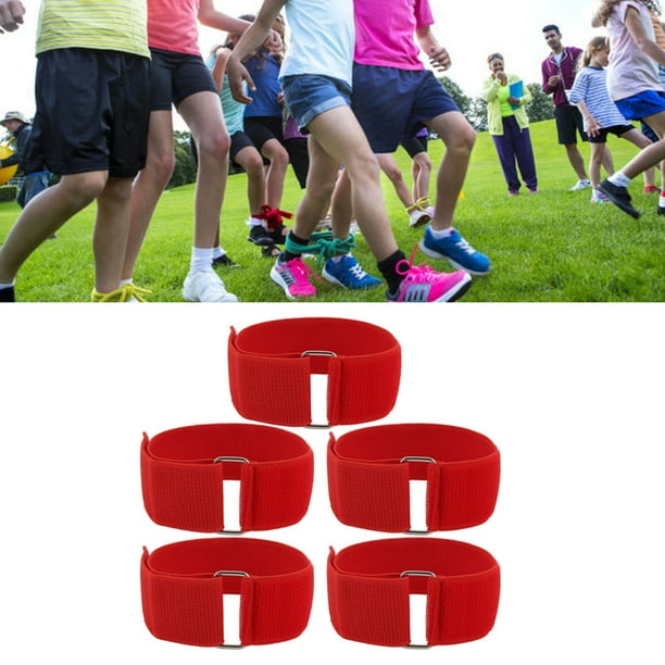 Bandas de Carreras de 3 Patas 5 Piezas Juegos de Carreras de Relevos Juegos de Fiesta Grupales Al Aire Libre para Cumpleaños Fiesta de Carnaval Día de Campo ANGGREK Otros